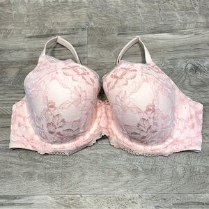 Victoria Secret Lined Demi Floral Lace Underwired Bra